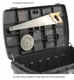 Contico Portable Commercial Tool Storage Chest, 37"L x 21"W x 20"H -Tool Storage best sale 239151 3wco