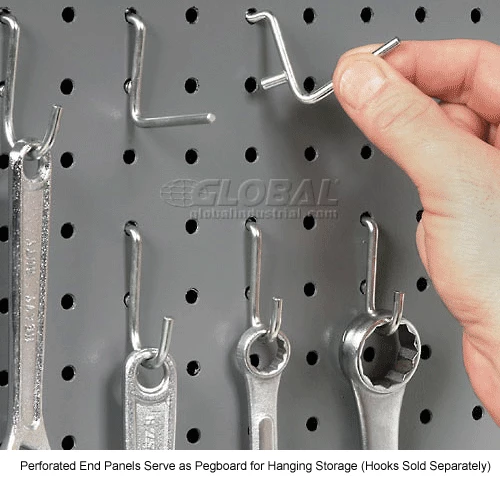 Global Industrial Mobile Tray Top Shelf Maintenance Cart with 5" Rubber Casters 17 Global Industrial Mobile Tray Top Shelf Maintenance Cart with 5" Rubber Casters - Image 15