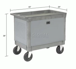 Global Industrial Tray Top Shelf Maintenance Cart with 8" Pneumatic Casters 39 Global Industrial Tray Top Shelf Maintenance Cart with 8" Pneumatic Casters -Tool Storage best sale 241738 dim