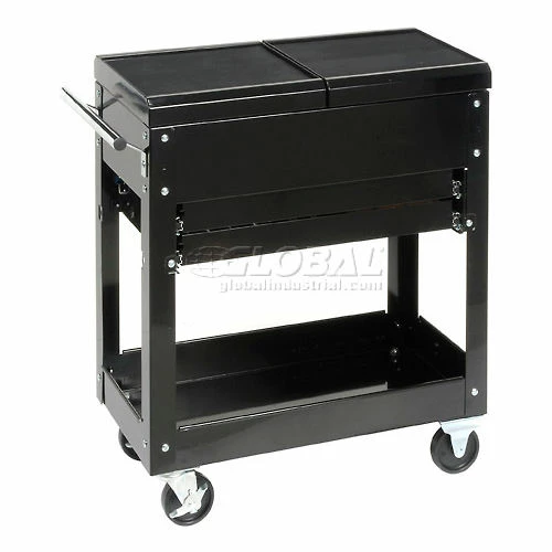 Homak BK06022704 27" 2-Drawer Tool Cart W/ Sliding Top 5 Homak BK06022704 27" 2-Drawer Tool Cart W/ Sliding Top - Image 3
