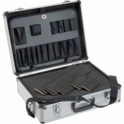 Global Industrial™ Aluminum Tool Case 18" x 14" x 6" with Tool Panel, Foam and Dividers -Tool Storage best sale 493402 07