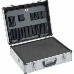 Global Industrial™ Aluminum Tool Case 18" x 14" x 6" with Tool Panel, Foam and Dividers -Tool Storage best sale 493402 08