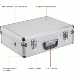 Global Industrial™ Aluminum Tool Case 18" x 14" x 6" with Tool Panel, Foam and Dividers -Tool Storage best sale 493402 1wco
