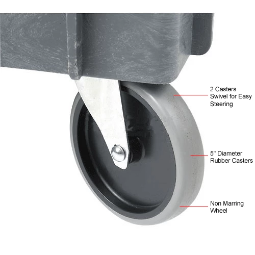 Global Industrial Mobile Tray Top Shelf Maintenance Cart with 5" Rubber Casters 21 Global Industrial Mobile Tray Top Shelf Maintenance Cart with 5" Rubber Casters - Image 19