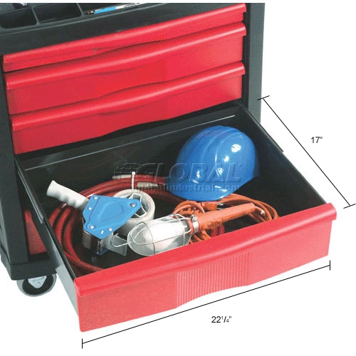 Rubbermaid FG773488BLA 5 Drawer Mobile Work Center 25 Rubbermaid FG773488BLA 5 Drawer Mobile Work Center - Image 23