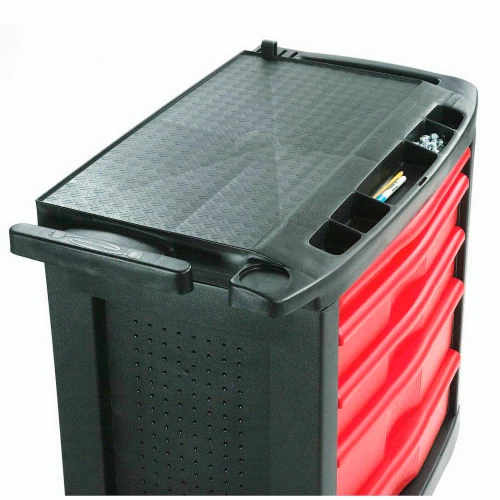 Rubbermaid FG773488BLA 5 Drawer Mobile Work Center 10 Rubbermaid FG773488BLA 5 Drawer Mobile Work Center - Image 8