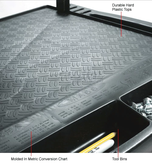 Rubbermaid FG773488BLA 5 Drawer Mobile Work Center 20 Rubbermaid FG773488BLA 5 Drawer Mobile Work Center - Image 18