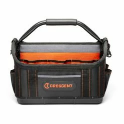 Crescent® 17" Tradesman Open Top Tool Bag, Black/Gray & Rawhide