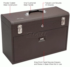 Kennedy® 520B Signature Series 20-1/8"W X 8-1/2"D X 13-5/8"H 7 Drawer Brown Machinists Chest -Tool Storage best sale B211549 1wco