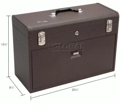 Kennedy® 520B Signature Series 20-1/8"W X 8-1/2"D X 13-5/8"H 7 Drawer Brown Machinists Chest -Tool Storage best sale B211549 dim