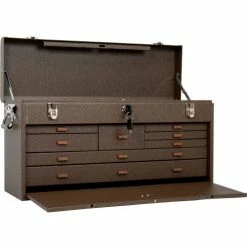 Kennedy® 526B Signature Series 26-3/4"W X 8-1/2"D X 13-5/8"H 8 Drawer Brown Machinists Chest