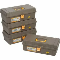 Plano Molding 100-000 Toolbox No Tray 15-3/8"L x 7-3/4"W x 5-1/4"H Gray - Pkg Qty 4