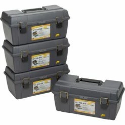 Plano Molding 651-101 Toolbox with Tray 20-1/4"L x 10-7/8"W x 9-1/8"H Gray - Pkg Qty 4