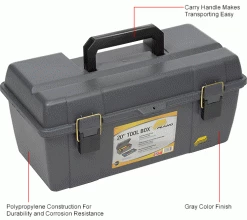 Plano Molding 651-101 Toolbox with Tray 20-1/4"L x 10-7/8"W x 9-1/8"H Gray - Pkg Qty 4 -Tool Storage best sale B2277507IN 1wco