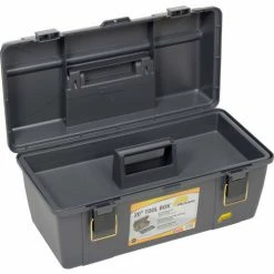 Plano Molding 651-101 Toolbox with Tray 20-1/4"L x 10-7/8"W x 9-1/8"H Gray - Pkg Qty 4 -Tool Storage best sale B2277507 02