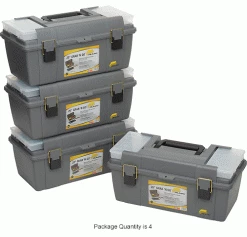 Plano Molding 652-009 Toolbox with Tray and (2) compartment boxes 20-1/4"L x 10-7/8"W x 9-1/8"H Gray - Pkg Qty 4 30 Plano Molding 652-009 Toolbox with Tray and (2) compartment boxes 20-1/4"L x 10-7/8"W x 9-1/8"H Gray - Pkg Qty 4 -Tool Storage best sale B2277508IN 2wco
