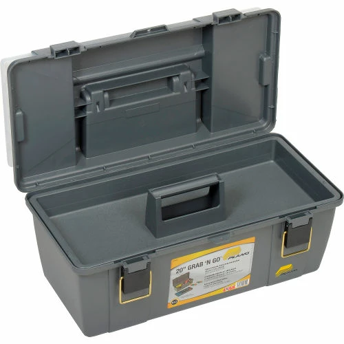 Plano Molding 652-009 Toolbox with Tray and (2) compartment boxes 20-1/4"L x 10-7/8"W x 9-1/8"H Gray - Pkg Qty 4 5 Plano Molding 652-009 Toolbox with Tray and (2) compartment boxes 20-1/4"L x 10-7/8"W x 9-1/8"H Gray - Pkg Qty 4 - Image 3