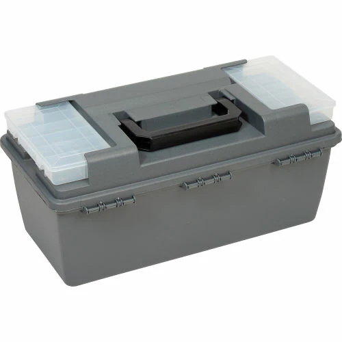 Plano Molding 652-009 Toolbox with Tray and (2) compartment boxes 20-1/4"L x 10-7/8"W x 9-1/8"H Gray - Pkg Qty 4 7 Plano Molding 652-009 Toolbox with Tray and (2) compartment boxes 20-1/4"L x 10-7/8"W x 9-1/8"H Gray - Pkg Qty 4 - Image 5