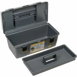Plano Molding 652-009 Toolbox with Tray and (2) compartment boxes 20-1/4"L x 10-7/8"W x 9-1/8"H Gray - Pkg Qty 4 23 Plano Molding 652-009 Toolbox with Tray and (2) compartment boxes 20-1/4"L x 10-7/8"W x 9-1/8"H Gray - Pkg Qty 4 -Tool Storage best sale B2277508 05
