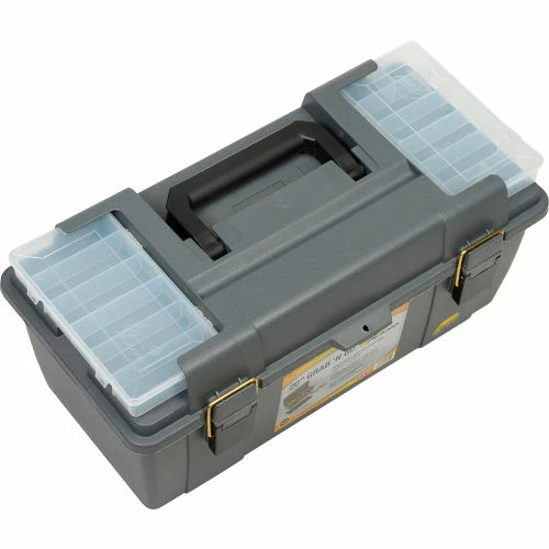 Plano Molding 652-009 Toolbox with Tray and (2) compartment boxes 20-1/4"L x 10-7/8"W x 9-1/8"H Gray - Pkg Qty 4 9 Plano Molding 652-009 Toolbox with Tray and (2) compartment boxes 20-1/4"L x 10-7/8"W x 9-1/8"H Gray - Pkg Qty 4 - Image 7