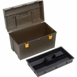 Plano Molding 701-001 Toolbox with Tray 21-5/16"L x 12-1/2"W x 13-1/2"H Gray -Tool Storage best sale B2277509 02