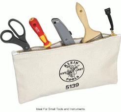 Klein Tools® Canvas Zipper Bag 5139 -Tool Storage best sale B323483IN 3wco