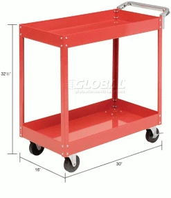 Sunex Tools 8003SC 30" x 16" x 32-1/2" Economy Service Cart -Tool Storage best sale B643110 dim
