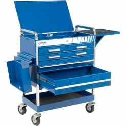 Sunex Tools 8045BL 27" Professional 5 Drawer Blue Tool Cart W/ Locking Top -Tool Storage best sale B788165 02