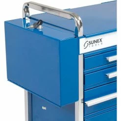 Sunex Tools 8045BL 27" Professional 5 Drawer Blue Tool Cart W/ Locking Top -Tool Storage best sale B788165 04