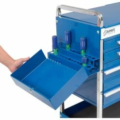 Sunex Tools 8045BL 27" Professional 5 Drawer Blue Tool Cart W/ Locking Top -Tool Storage best sale B788165 05