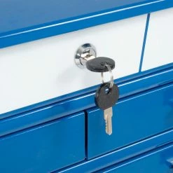 Sunex Tools 8045BL 27" Professional 5 Drawer Blue Tool Cart W/ Locking Top -Tool Storage best sale B788165 09