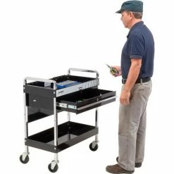 Sunex Tools 8013ABK 30" Black Tool Cart W/ Locking Top & Drawer -Tool Storage best sale B788166 07