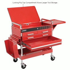 Sunex Tools 8013ADELUXE 4 Drawer Deluxe Red Tool Cart W/ Locking Top & Drawers 40 Sunex Tools 8013ADELUXE 4 Drawer Deluxe Red Tool Cart W/ Locking Top & Drawers -Tool Storage best sale B982816IN 2wco