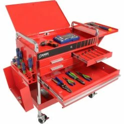 Sunex Tools 8013ADELUXE 4 Drawer Deluxe Red Tool Cart W/ Locking Top & Drawers 28 Sunex Tools 8013ADELUXE 4 Drawer Deluxe Red Tool Cart W/ Locking Top & Drawers -Tool Storage best sale B982816 03