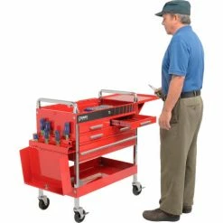 Sunex Tools 8013ADELUXE 4 Drawer Deluxe Red Tool Cart W/ Locking Top & Drawers 29 Sunex Tools 8013ADELUXE 4 Drawer Deluxe Red Tool Cart W/ Locking Top & Drawers -Tool Storage best sale B982816 04