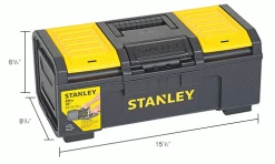 Stanley STST16410 Stst16410, Basic Tool Box, 16" 40 Stanley STST16410 Stst16410, Basic Tool Box, 16" -Tool Storage best sale B983198IN dim