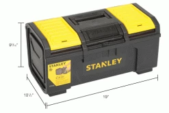 Stanley STST19410 Stst19410, Basic Tool Box, 19" -Tool Storage best sale B983201IN dim