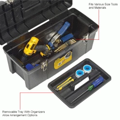 Stanley Black & Decker STST24113 Stanley Stst24113, 24" Series 2000 Tool Box With 2/3 Tray -Tool Storage best sale B983203IN 3wco