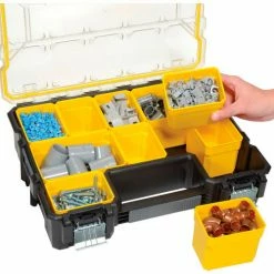 Stanley FMST14820 Fatmax® 17-1/2" x 14" x 4-1/2" 10 Compartment Professional Organizer -Tool Storage best sale B983299 07
