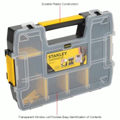 Stanley STST14021 Sortmaster™ 11-1/2" x 8-1/2" x 2-1/2" Compartment Storage Box 33 Stanley STST14021 Sortmaster™ 11-1/2" x 8-1/2" x 2-1/2" Compartment Storage Box -Tool Storage best sale B983344IN 1wco