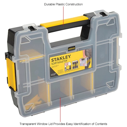 Stanley STST14021 Sortmaster™ 11-1/2" x 8-1/2" x 2-1/2" Compartment Storage Box 15 Stanley STST14021 Sortmaster™ 11-1/2" x 8-1/2" x 2-1/2" Compartment Storage Box - Image 13