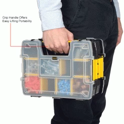 Stanley STST14021 Sortmaster™ 11-1/2" x 8-1/2" x 2-1/2" Compartment Storage Box 34 Stanley STST14021 Sortmaster™ 11-1/2" x 8-1/2" x 2-1/2" Compartment Storage Box -Tool Storage best sale B983344IN 2wco