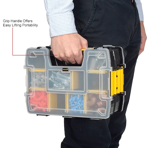 Stanley STST14021 Sortmaster™ 11-1/2" x 8-1/2" x 2-1/2" Compartment Storage Box 16 Stanley STST14021 Sortmaster™ 11-1/2" x 8-1/2" x 2-1/2" Compartment Storage Box - Image 14