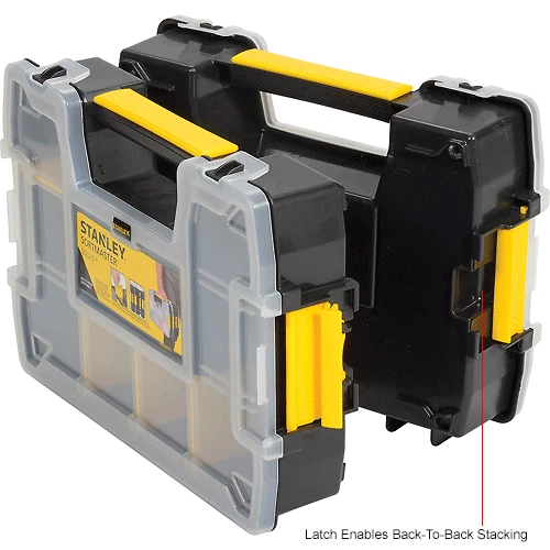Stanley STST14021 Sortmaster™ 11-1/2" x 8-1/2" x 2-1/2" Compartment Storage Box 18 Stanley STST14021 Sortmaster™ 11-1/2" x 8-1/2" x 2-1/2" Compartment Storage Box - Image 16
