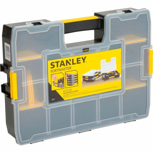 Stanley STST14027 SortMaster 17-3/8"x13"x3-1/2" 17-Compartment Stackable Small Parts Organizer 3 Stanley STST14027 SortMaster 17-3/8"x13"x3-1/2" 17-Compartment Stackable Small Parts Organizer