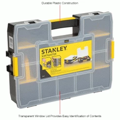 Stanley STST14027 SortMaster 17-3/8"x13"x3-1/2" 17-Compartment Stackable Small Parts Organizer 33 Stanley STST14027 SortMaster 17-3/8"x13"x3-1/2" 17-Compartment Stackable Small Parts Organizer -Tool Storage best sale B983934IN 1wco