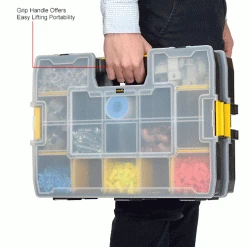 Stanley STST14027 SortMaster 17-3/8"x13"x3-1/2" 17-Compartment Stackable Small Parts Organizer 34 Stanley STST14027 SortMaster 17-3/8"x13"x3-1/2" 17-Compartment Stackable Small Parts Organizer -Tool Storage best sale B983934IN 2wco