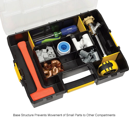 Stanley STST14027 SortMaster 17-3/8"x13"x3-1/2" 17-Compartment Stackable Small Parts Organizer 19 Stanley STST14027 SortMaster 17-3/8"x13"x3-1/2" 17-Compartment Stackable Small Parts Organizer - Image 17