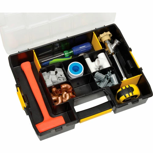 Stanley STST14027 SortMaster 17-3/8"x13"x3-1/2" 17-Compartment Stackable Small Parts Organizer 8 Stanley STST14027 SortMaster 17-3/8"x13"x3-1/2" 17-Compartment Stackable Small Parts Organizer - Image 6