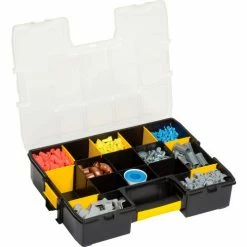 Stanley STST14027 SortMaster 17-3/8"x13"x3-1/2" 17-Compartment Stackable Small Parts Organizer 28 Stanley STST14027 SortMaster 17-3/8"x13"x3-1/2" 17-Compartment Stackable Small Parts Organizer -Tool Storage best sale B983934 07